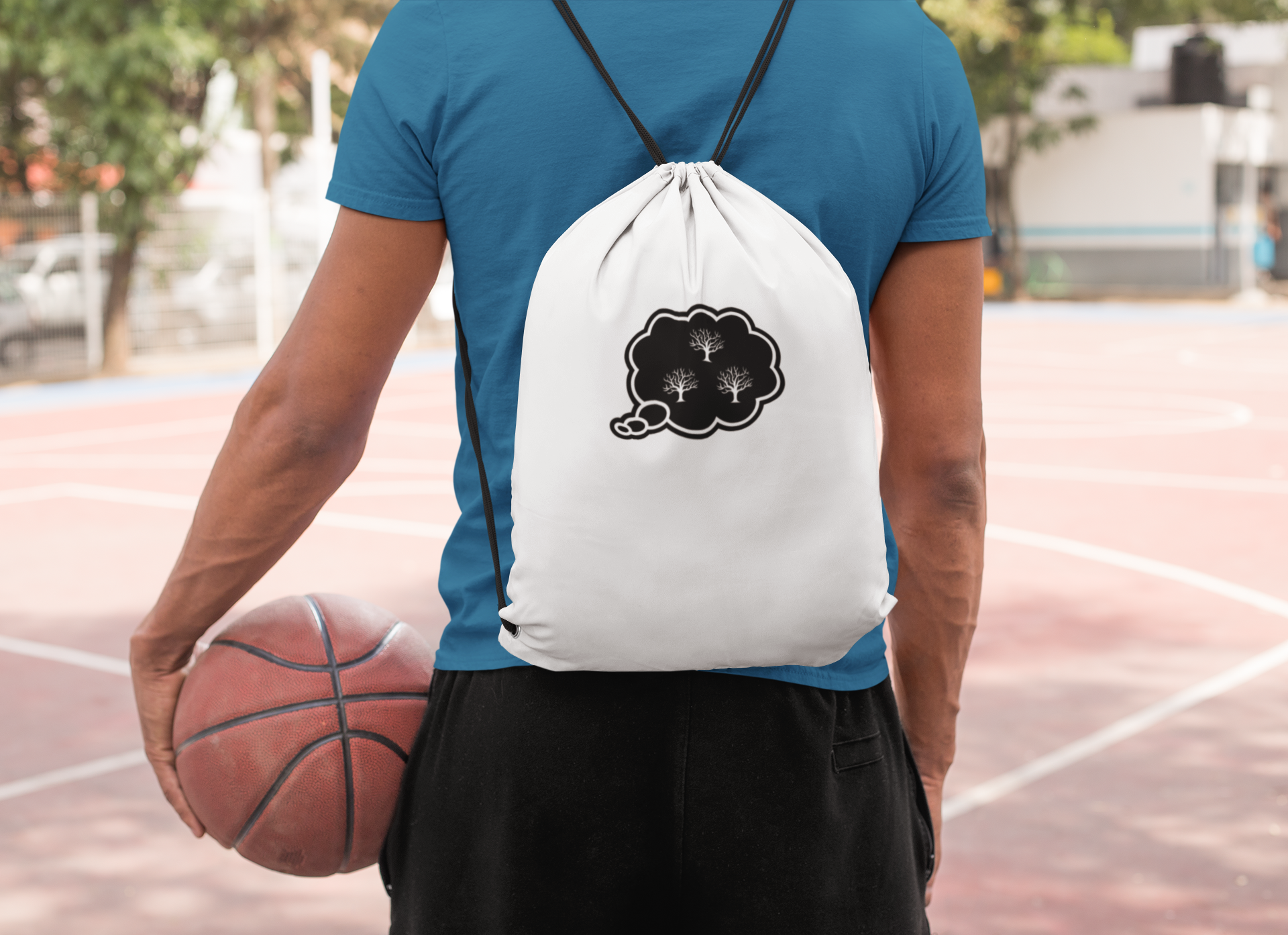 Memento Logo Drawstring bag